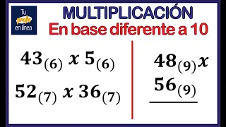 MULTIPLICACIÓN: En Base Diferente a 10