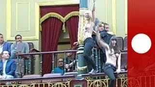 FEMEN-Protest im spanischen Parlament