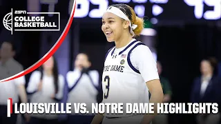 Louisville Cardinals vs. Notre Dame Fighting Irish | Full Game Highlights | ESPN College Basketball