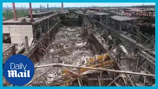 Ukraine: Drone footage shows destruction of Mariupol's Azovstal plant