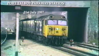 BR in the 1980's  PORT TALBOT PARKWAY STATION on 21st July 1987