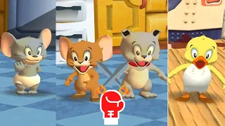 Tom and Jerry War of the Whiskers(2v2): Nibbles and Jerry vs Tyke and Duckling HD - Funny Cartoon