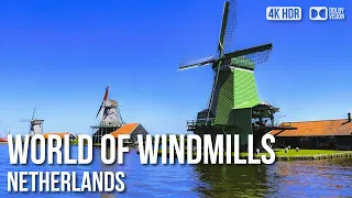 World Of Windmills, Zaanse Schans - 🇳🇱 Netherlands [4K HDR] Walking Tour