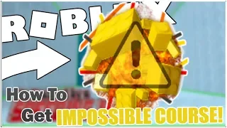 How to get THE IMPOSSIBLE COURSE BADGE in BE CRUSHED BY A SPEEDING WALL! [ROBLOX]