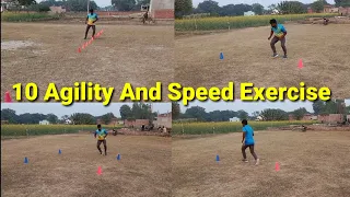 10 | Agility & Speed Training- Cones Drills Fast Feet| Improve Footwork And Coordination# Forever