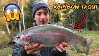 HOW TO FISH FOR RAINBOW TROUT + HELPING A FARMER | Team Galant