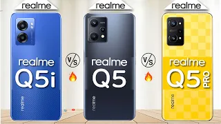 Realme Q5i vs Realme Q5 vs Realme Q5 Pro Camera | Body | AnTuTu | Benchmark | Full Comparison