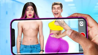 CRAZY BODY SWITCH! Rich Girl vs Poor Boy Switched Bodies || Funny Relatable Moments by FUN2U