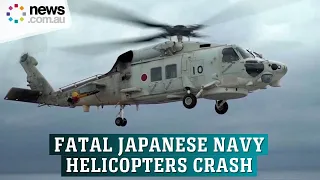 Two Japanese navy helicopters crash during exercise