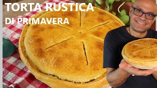 Torta RUSTICA di PRIMAVERA torta salata senza ricotta ALLE VERDURE