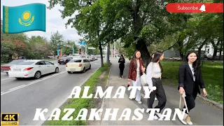 Almaty beautiful City walking tour |4k| 🇰🇿 #kazakhstan