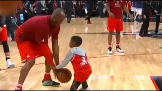 Kobe Bryant Playing with Zaire Wade and Chris Paul's Son | NBA All Star 2016 | R.I.P Mamba