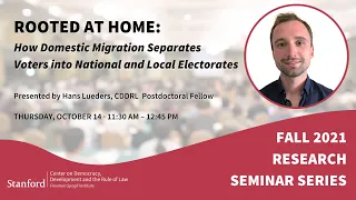 Rooted at Home: How Domestic Migration Separates Voters into National and Local Electorates