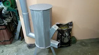 DIY rocket pellet stove