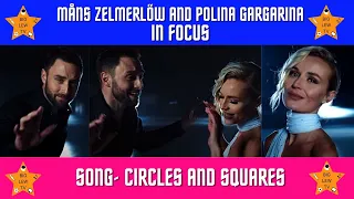 Måns Zelmerlöw and Polina Gagarina In Focus. Circle and Squares Reaction.