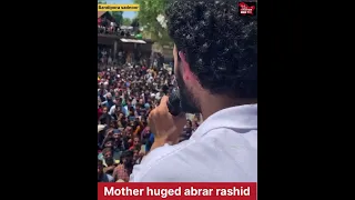 Er rashid’s son abrar huged by mother from bandipora during election campaign #thenewkashmir