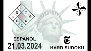 NYT HARD SUDOKU  21/03/2024