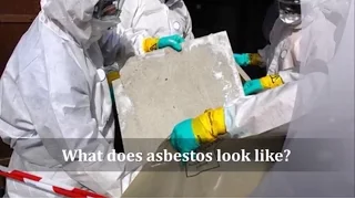 What does asbestos look like?