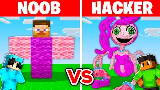 NOOB vs HACKER: I Cheated In a Mommy Long Legs Build Challenge!