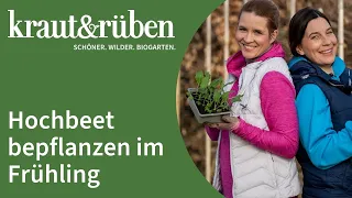 Hochbeet bepflanzen im Frühling | Hochbeet frühlingsfit machen