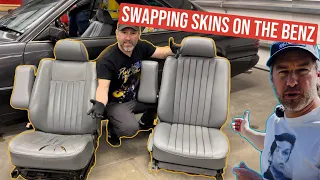 Seat Repair on Mercedes-Benz 300CE W124 | MB-Tex Seat Skin Upholstery Swap