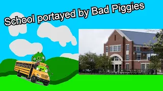 School portayed by Bad Piggies