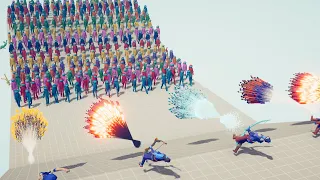 100x AMONG US UNITS vs 5x EVERY GOD - Totally Accurate Battle Simulator