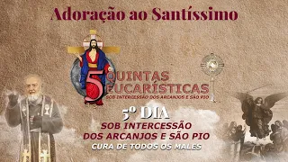 5ª QUINTA EUCARÍSTICA COM AS SANTAS CHAGAS DE JESUS | PADRE REGINALDO MANZOTTI AO VIVO | 30/09/2021