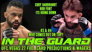 UFC Vegas 27 Full Card Predictions - Garbrandt vs Font