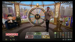 MONOPOLY LIVE 4 ROLL 2 DOUBLE 😃