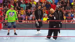 WWE John Cena Entrance and rikishi  Returns to Raw Reunion 2019