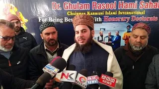 Grand Felicitation cum failte ceremony to honour Dr Gh Rasool Hami sahab #brakingnews #ZahidAshraf