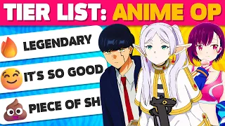 RATE THE ANIME OPENING 🏆🎵 Tier List Challenge 🍥 Anime Opening Quiz