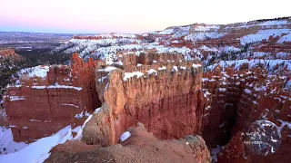 Bryce Canyon in Winter - Late Evening - 4K HDR