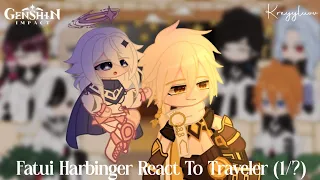 Fatui Harbinger React To Traveler (1/?) ✧ Genshin Impact ✧ Credit On Description ✧ Kreyyluvv