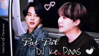 Pal Pal Dil Ke Paas |Feat. (YOONMIN)🐱💜🐣 |Bollywood Mix| 💜|BTS Edit | 💜 |Korean Mix| #bts #yoonmin