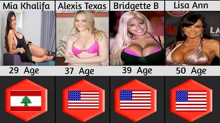 Porn Girl Actors From Different Countries | Ages of Porn Actors
