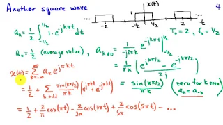 Finding the Fourier Series Coefficients for a Square Wave