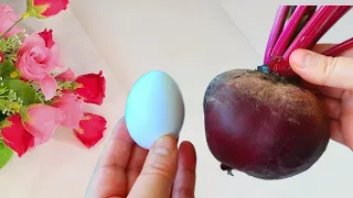 Mix 1 egg with beets!! You will be surprised! Easy and delicious!!