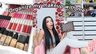 MOVING TO CANADA: Organizing My MAKEUP ROOM & MAKEUP BAG!