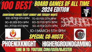 Top 100 Board Games Countdown 100-91 With Phoeixknight and Highergroundgaming