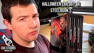 New HALLOWEEN TRILOGY 4K Blu-Ray Steelbook Collection Unboxing