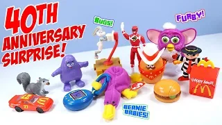 McDonalds Surprise Happy Meal Toys 40th Anniversary Full Collection Show