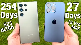 Samsung S23 Ultra vs iPhone 15 Pro Max Real Life User Comparison!