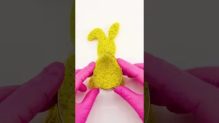 Satisfying Yellow Kinetic Sand Shapes ASMR 🧡 #shorts