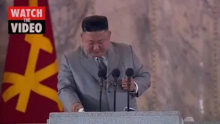 Watch: Kim Jong-un issues tearful apology after COVID-19 and typhoons