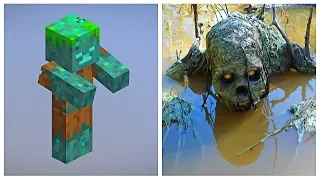 MINECRAFT: CHARACTERS IN REAL LIFE (mobs, animals, items)