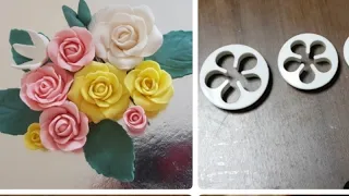 How to Make Easy Fondant Rose Flower.
