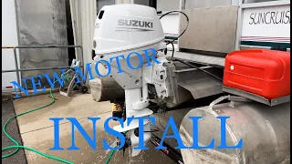 Installing BRAND NEW 25hp SUZUKI OUTBOARD - Detailed How To