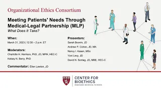Organizational Ethics: Meeting Patients' Needs Through Medical-Legal Partnership: What Does It Take?